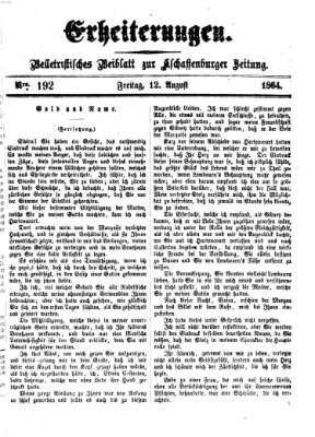 Erheiterungen (Aschaffenburger Zeitung) Freitag 12. August 1864