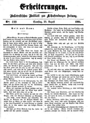 Erheiterungen (Aschaffenburger Zeitung) Samstag 20. August 1864