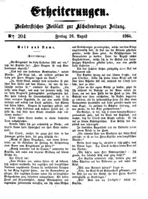 Erheiterungen (Aschaffenburger Zeitung) Freitag 26. August 1864