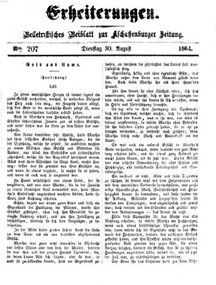 Erheiterungen (Aschaffenburger Zeitung) Dienstag 30. August 1864