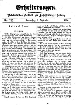 Erheiterungen (Aschaffenburger Zeitung) Donnerstag 8. September 1864