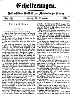 Erheiterungen (Aschaffenburger Zeitung) Dienstag 20. September 1864