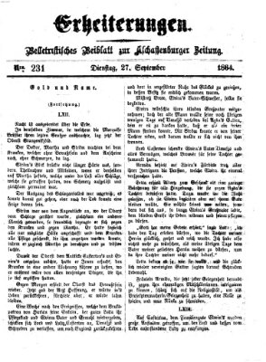 Erheiterungen (Aschaffenburger Zeitung) Dienstag 27. September 1864