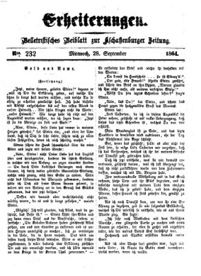 Erheiterungen (Aschaffenburger Zeitung) Mittwoch 28. September 1864