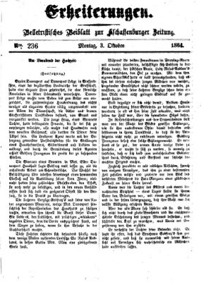 Erheiterungen (Aschaffenburger Zeitung) Montag 3. Oktober 1864