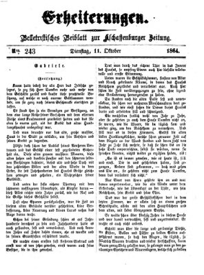 Erheiterungen (Aschaffenburger Zeitung) Dienstag 11. Oktober 1864