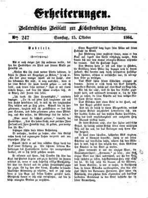 Erheiterungen (Aschaffenburger Zeitung) Samstag 15. Oktober 1864