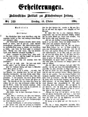 Erheiterungen (Aschaffenburger Zeitung) Dienstag 18. Oktober 1864