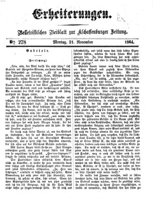 Erheiterungen (Aschaffenburger Zeitung) Montag 21. November 1864