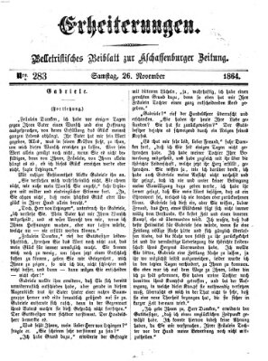 Erheiterungen (Aschaffenburger Zeitung) Samstag 26. November 1864