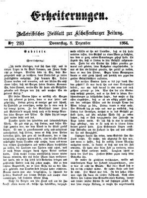 Erheiterungen (Aschaffenburger Zeitung) Donnerstag 8. Dezember 1864