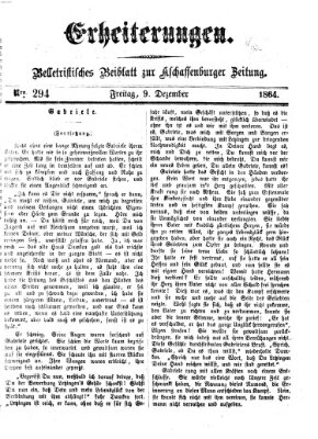 Erheiterungen (Aschaffenburger Zeitung) Freitag 9. Dezember 1864