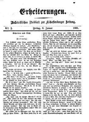 Erheiterungen (Aschaffenburger Zeitung) Freitag 6. Januar 1865