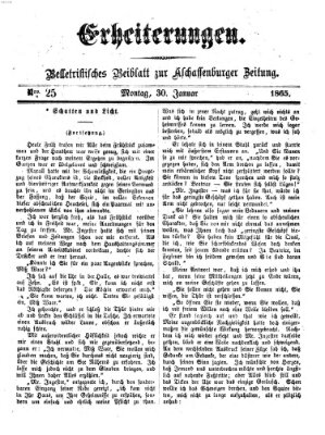 Erheiterungen (Aschaffenburger Zeitung) Montag 30. Januar 1865