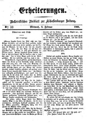 Erheiterungen (Aschaffenburger Zeitung) Mittwoch 8. Februar 1865