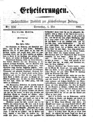 Erheiterungen (Aschaffenburger Zeitung) Donnerstag 4. Mai 1865