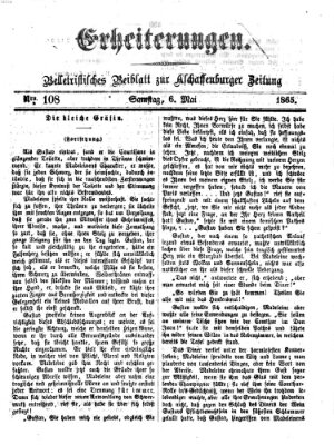 Erheiterungen (Aschaffenburger Zeitung) Samstag 6. Mai 1865