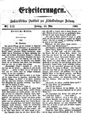 Erheiterungen (Aschaffenburger Zeitung) Freitag 12. Mai 1865