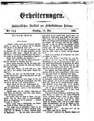 Erheiterungen (Aschaffenburger Zeitung) Samstag 13. Mai 1865