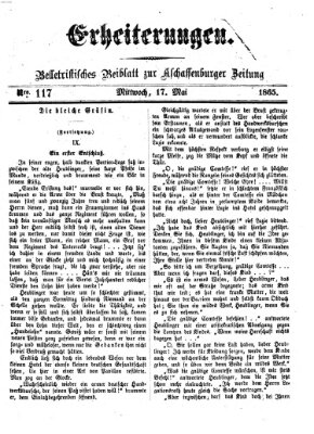 Erheiterungen (Aschaffenburger Zeitung) Mittwoch 17. Mai 1865