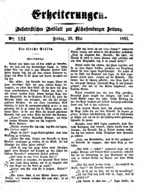 Erheiterungen (Aschaffenburger Zeitung) Freitag 26. Mai 1865