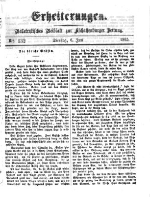 Erheiterungen (Aschaffenburger Zeitung) Dienstag 6. Juni 1865