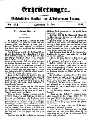 Erheiterungen (Aschaffenburger Zeitung) Donnerstag 8. Juni 1865