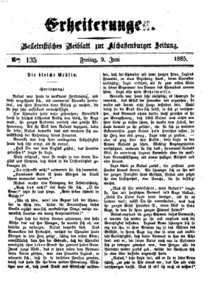 Erheiterungen (Aschaffenburger Zeitung) Freitag 9. Juni 1865