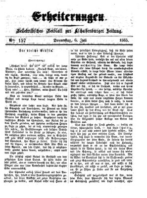 Erheiterungen (Aschaffenburger Zeitung) Donnerstag 6. Juli 1865