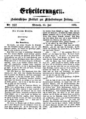 Erheiterungen (Aschaffenburger Zeitung) Mittwoch 12. Juli 1865