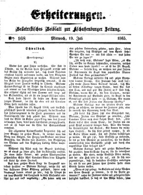 Erheiterungen (Aschaffenburger Zeitung) Mittwoch 19. Juli 1865