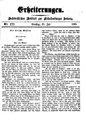 Erheiterungen (Aschaffenburger Zeitung) Dienstag 25. Juli 1865