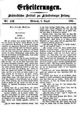 Erheiterungen (Aschaffenburger Zeitung) Mittwoch 9. August 1865