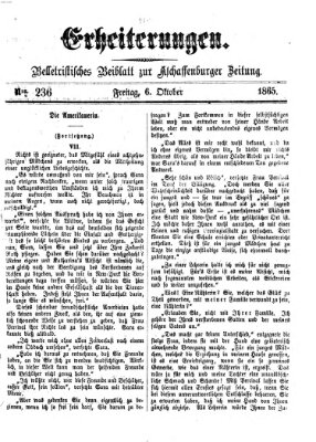 Erheiterungen (Aschaffenburger Zeitung) Freitag 6. Oktober 1865