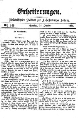 Erheiterungen (Aschaffenburger Zeitung) Samstag 21. Oktober 1865