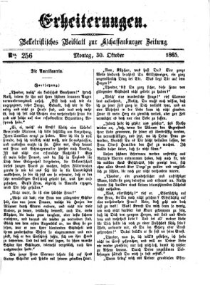 Erheiterungen (Aschaffenburger Zeitung) Montag 30. Oktober 1865