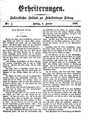 Erheiterungen (Aschaffenburger Zeitung) Freitag 5. Januar 1866