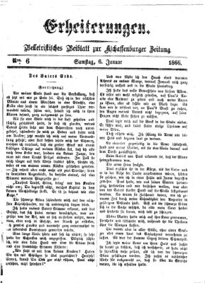 Erheiterungen (Aschaffenburger Zeitung) Samstag 6. Januar 1866