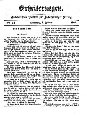 Erheiterungen (Aschaffenburger Zeitung) Donnerstag 8. Februar 1866