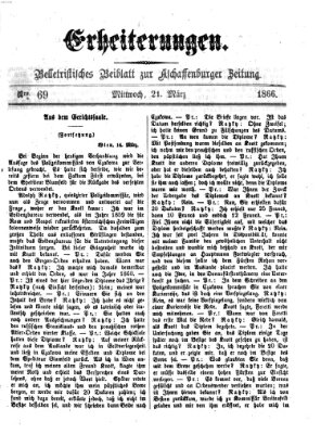 Erheiterungen (Aschaffenburger Zeitung) Mittwoch 21. März 1866