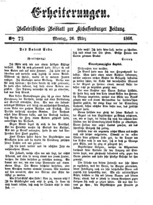 Erheiterungen (Aschaffenburger Zeitung) Montag 26. März 1866