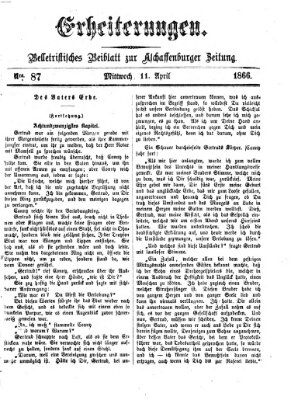 Erheiterungen (Aschaffenburger Zeitung) Mittwoch 11. April 1866