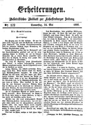 Erheiterungen (Aschaffenburger Zeitung) Donnerstag 24. Mai 1866