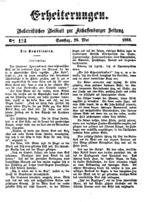 Erheiterungen (Aschaffenburger Zeitung) Samstag 26. Mai 1866