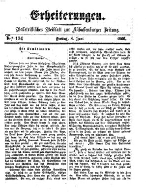 Erheiterungen (Aschaffenburger Zeitung) Freitag 8. Juni 1866