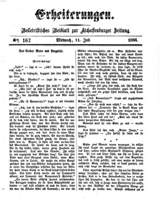 Erheiterungen (Aschaffenburger Zeitung) Mittwoch 11. Juli 1866