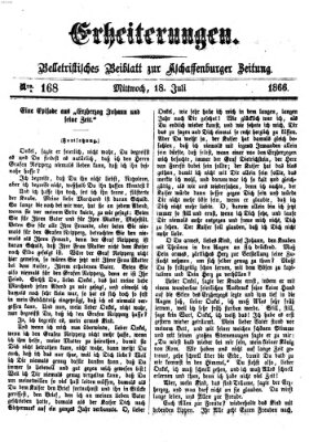 Erheiterungen (Aschaffenburger Zeitung) Mittwoch 18. Juli 1866