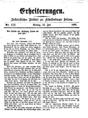 Erheiterungen (Aschaffenburger Zeitung) Montag 23. Juli 1866