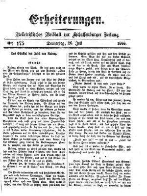 Erheiterungen (Aschaffenburger Zeitung) Donnerstag 26. Juli 1866