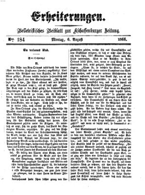 Erheiterungen (Aschaffenburger Zeitung) Montag 6. August 1866